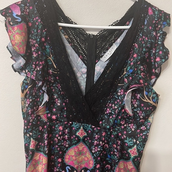 Sandro Iveane Floral Print Mini Dress - Picture 3 of 9